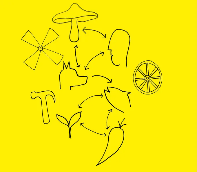 Hand-drawn sketch illustrating “Ensuring Knowledge Diversity”